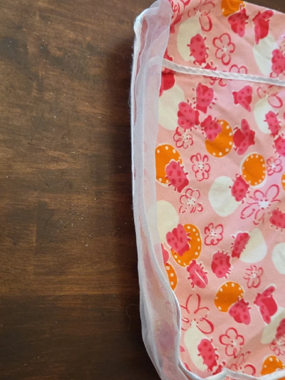 Lilly Pulitzer Pink Orange Ladybug Travel Bag